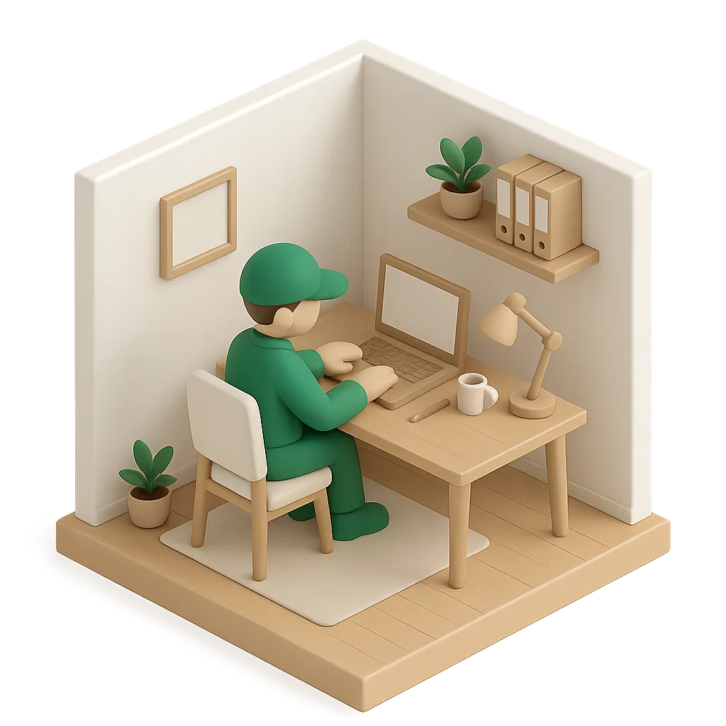 Illustration of admin & data entry work